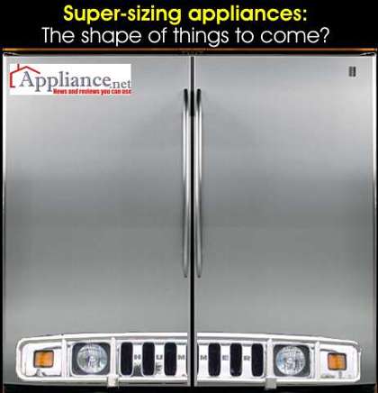 Super size refrigerator — by Hummer?